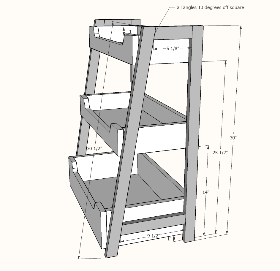 Small Ladder Bookshelf | Ana White