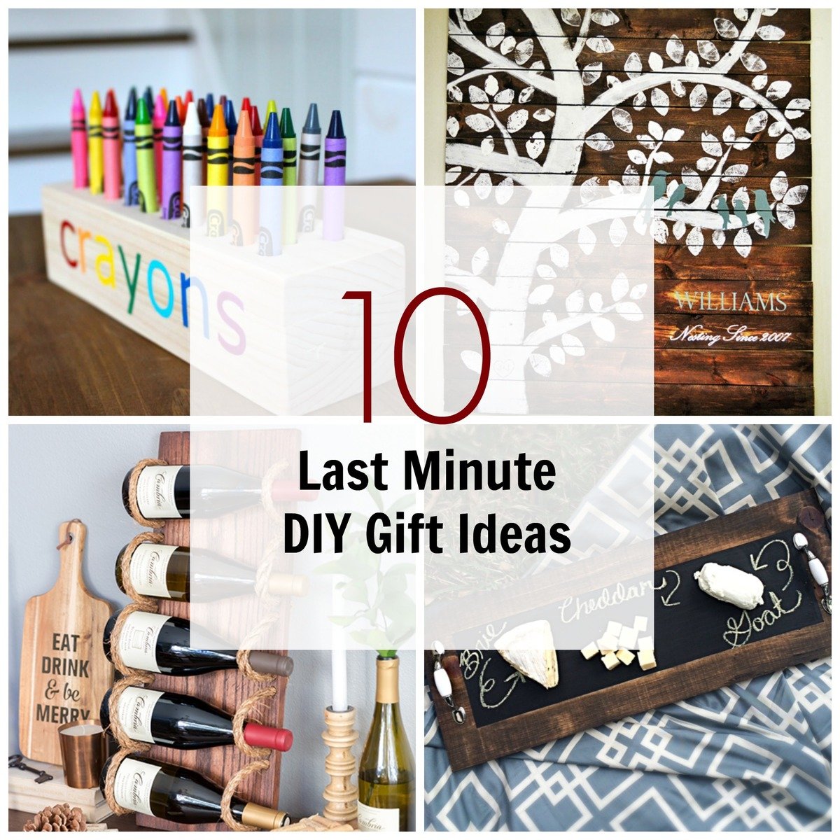 10 Last Minute DIY Wood Gifts that you Can Make