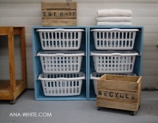 dresser for laundry baskets