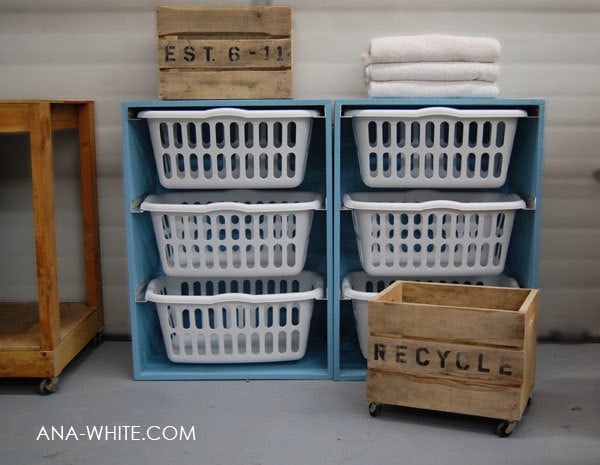 Large Round Storage Basket, Cute Collapsible Laundry Basket