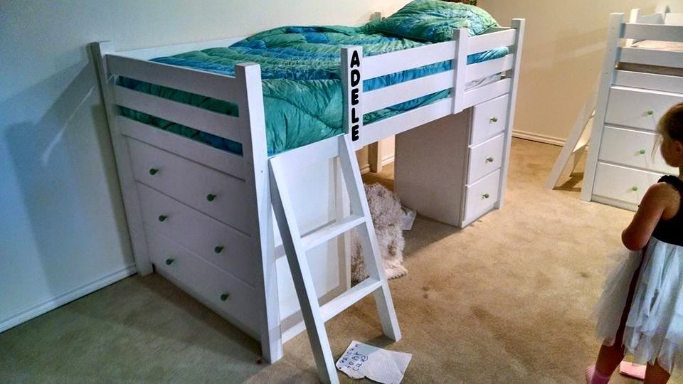 Small Loft Bed With Dressers Ana White