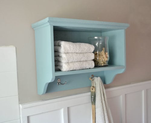 Martina Bath Wall Storage Shelf with Hooks