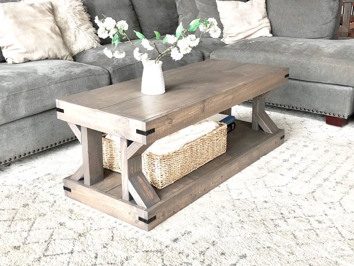 modern farmhouse coffee table