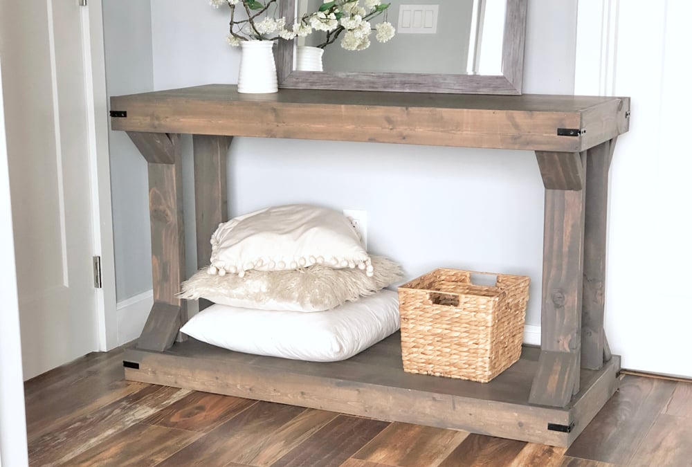 Console Table Modern Farmhouse, Farmhouse Console Table With Fireplace
