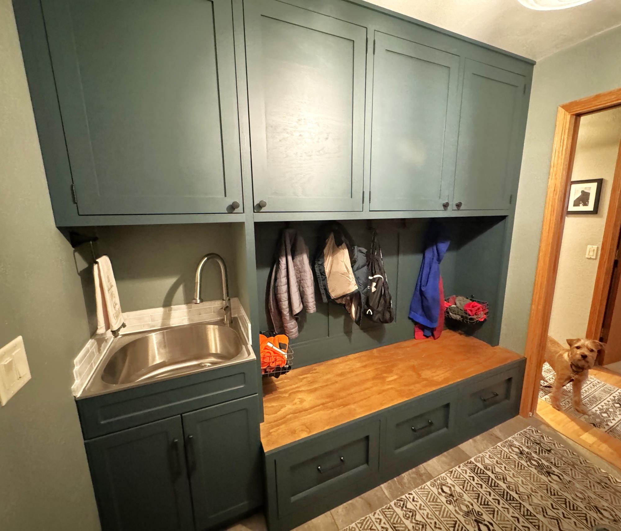 Mudroom Built In With Sink Ana White