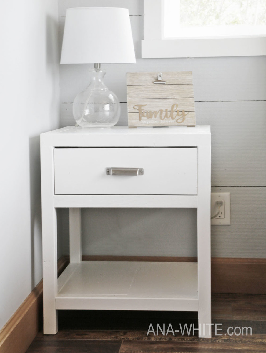 Simple Modern Bedside Table Ana White