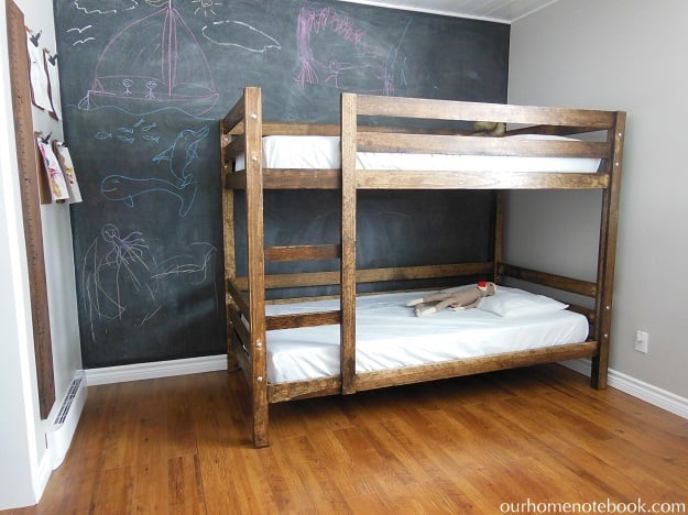 classic bunk bed diy bunk beds how to build bunk beds