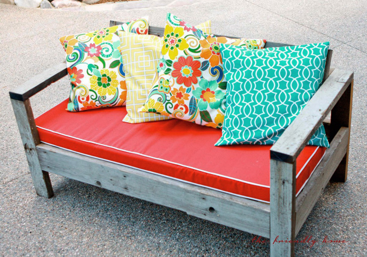 Outdoor Loveseat Modern Comfort Collection Ana White
