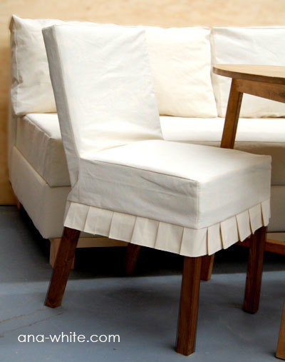 Drop Cloth Parson Chair Slipcovers Ana White