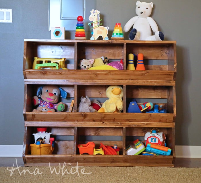 toy storage bulk bin wood