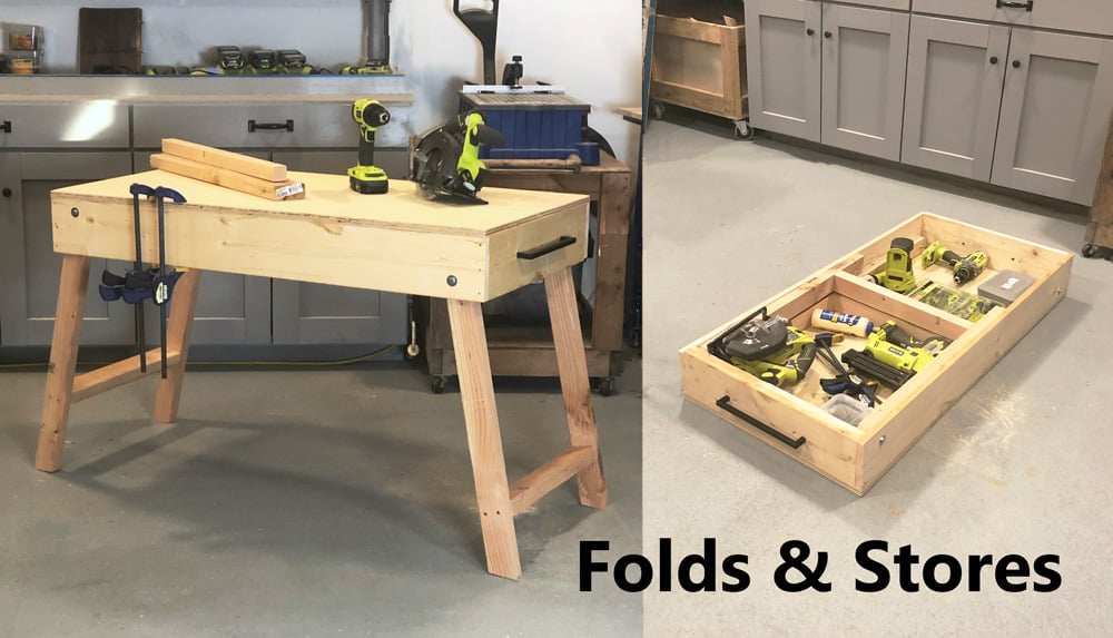 How To Build a Workbench for Small Spaces (DIY)