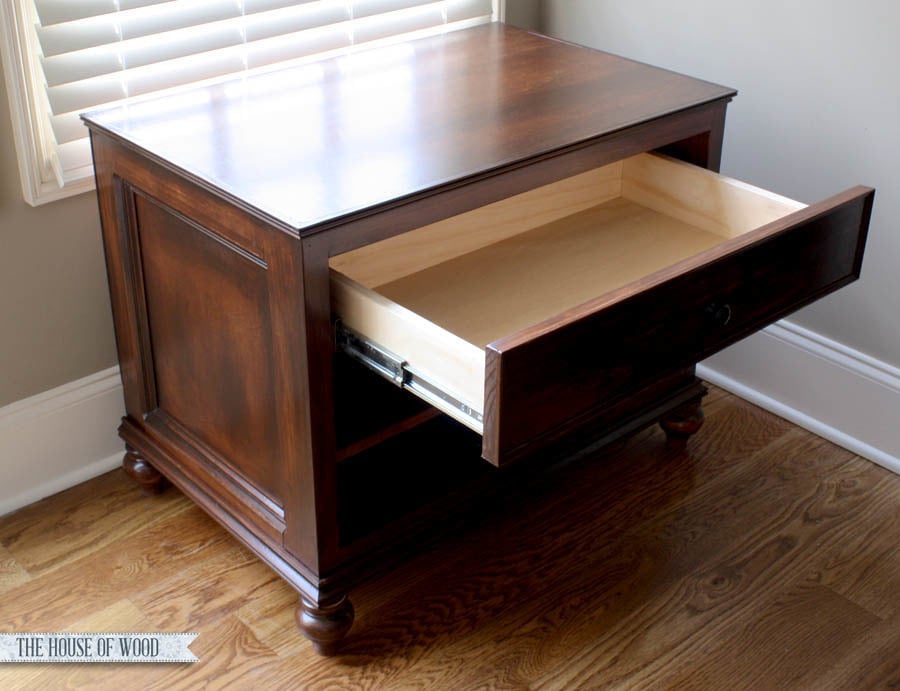 diy printer cabinet or large end table