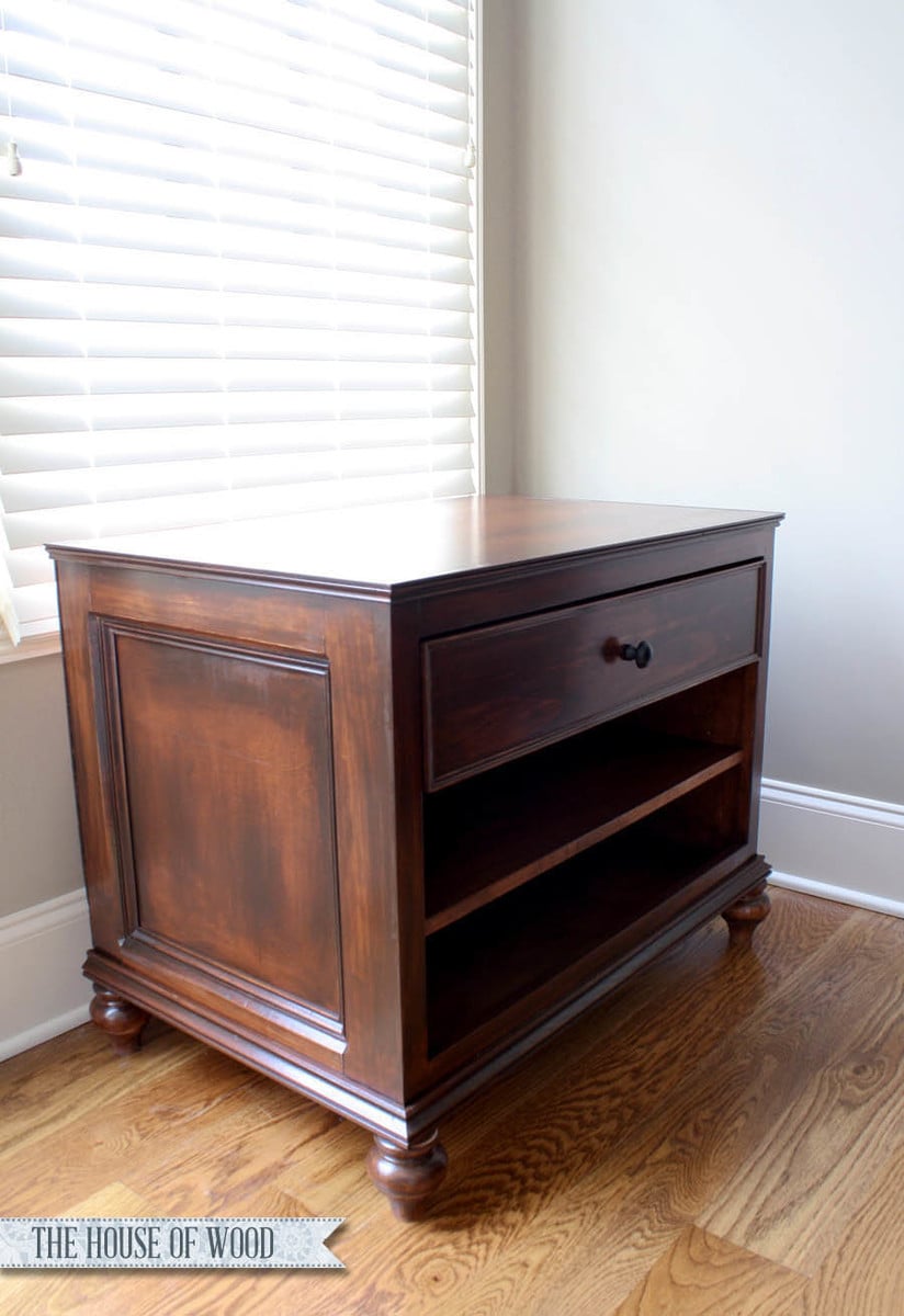 diy printer cabinet or large end table