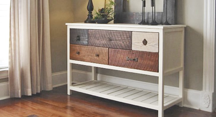 Reclaimed Wood Console Table Ana White, How To Build A Console Table With Drawers