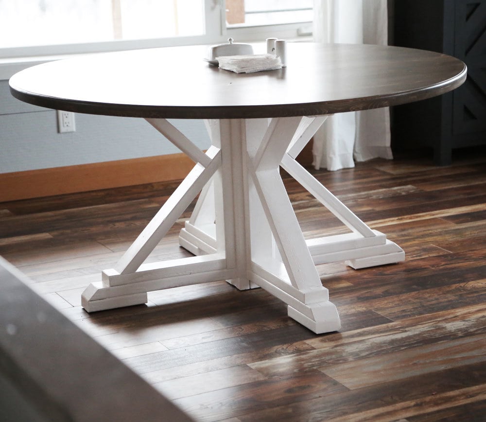 Round Farmhouse Table Ana White