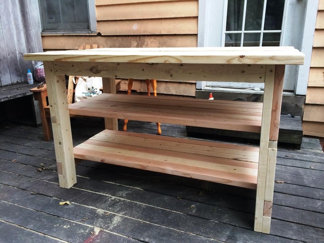 Rustic Kitchen Island Built By House Food Baby Ana White Rustic Kitchen Island Built By House Food Baby Ana White