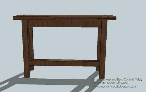 console table plans