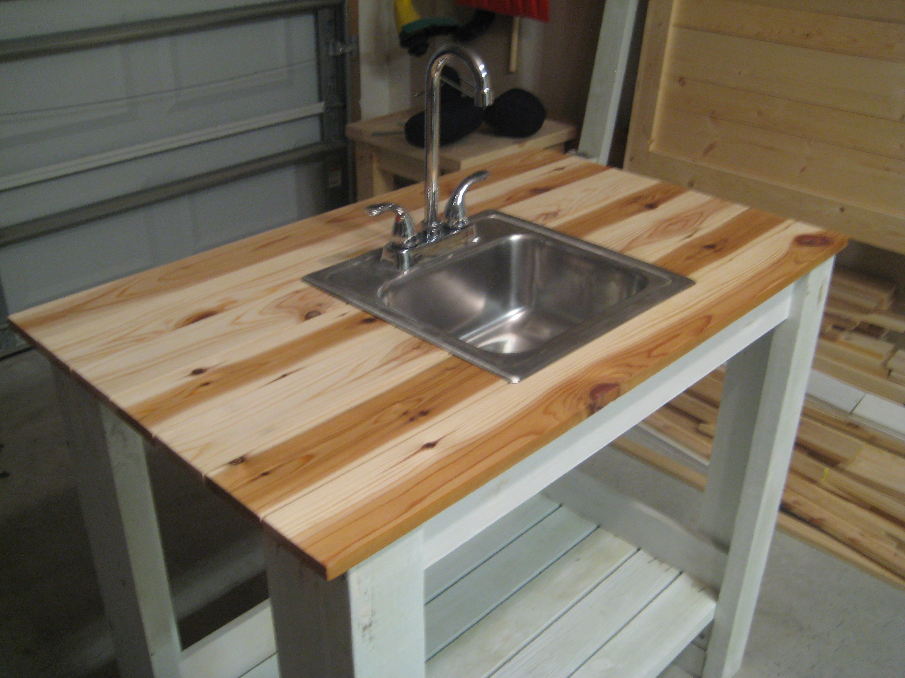 My Simple Outdoor Sink Ana White - Outdoor Kitchen Sink Ideas Diy