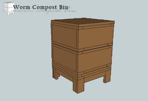 Worm Compost Bin Ana White - Best Diy Worm Composting Bin