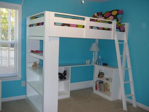 How To Build A Loft Bed Ana White, How To Build Floating Loft Bed