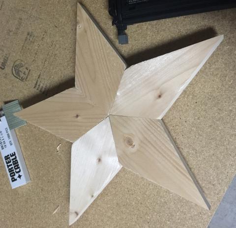 Measurements and angles for making wooden stars