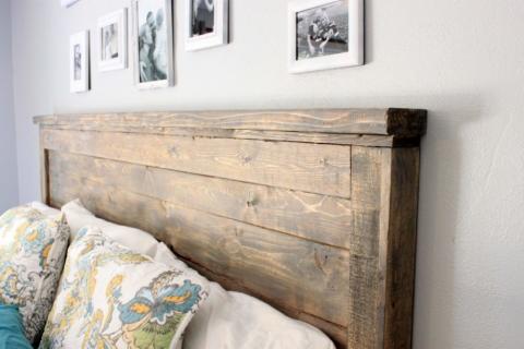 Reclaimed Wood Headboard Queen Size, How To Make A Wooden Headboard For Double Bed