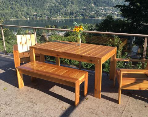 Simple Outdoor Dining Table