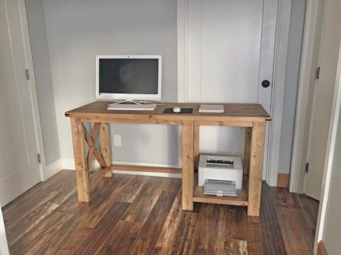 Rustic X Desk Ana White, Diy Office Furniture Plans
