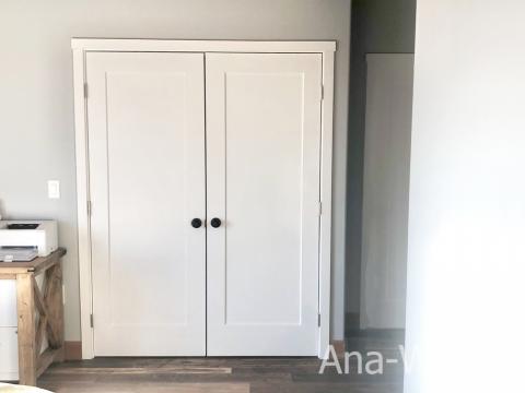 French Closet Doors Ana White, Sliding Closet Door Keeps Opening