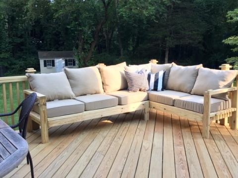 One Arm 2x4 Outdoor Sofa Sectional Piece Ana White - Design Your Own Garden Furniture