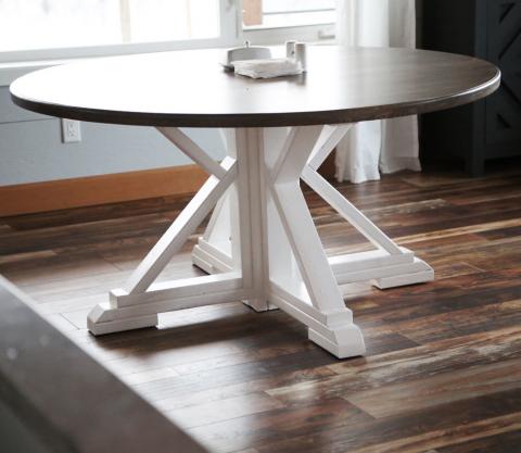 Round Farmhouse Table Ana White, How To Build A 72 Inch Round Table