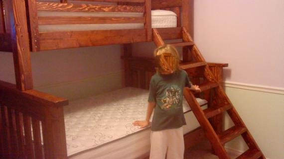 Simple Bunk Bed Plans Twin Over Full, Diy Twin Over Full Bunk Bed With Stairs