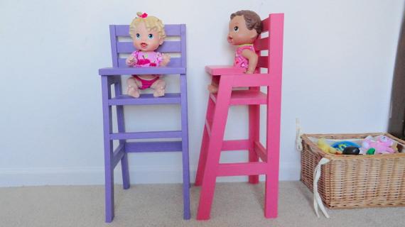 diy doll high chair