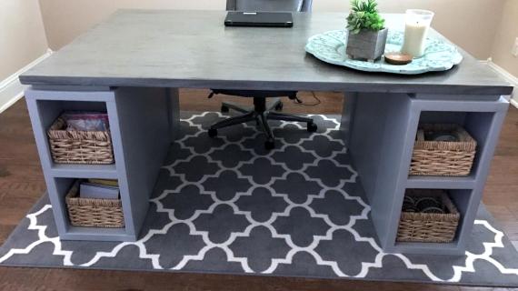 Ana White - Check out this Extra Large Modern Craft Table!