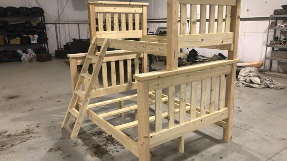 Simple Bunk Bed Plans Twin Over Full, Twin Bunk Bed With Trundle Plans