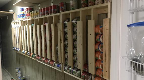 Wall Mounted Can Organizer Long Term Canned Food Storage DIY Rack 