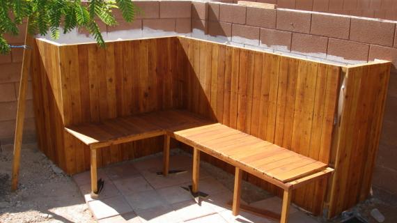 privacy planter bench