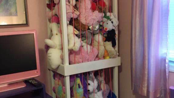 DIY Stuffed Animal Storage (Plans by Ana White) - Handmade with Ashley