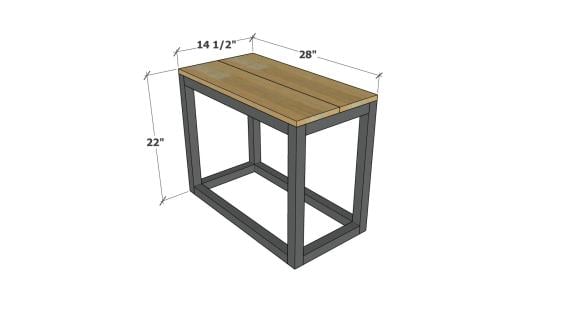 rectangle side table plans