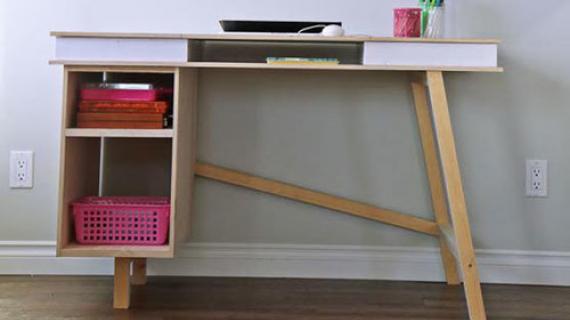 How To Build A Simple DIY Writing Desk - Addicted 2 Decorating®