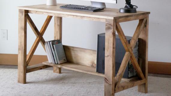 Desk Systems And Project Table, Modern Desk Woodworking Plans