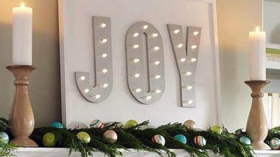 joy holiday sign