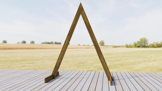 free plans for triangle wedding arch