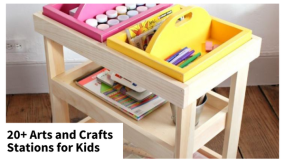 kids arts and craft station plans diy art stations for kids 