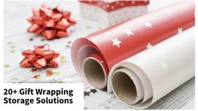 gift wrapping paper storage ideas