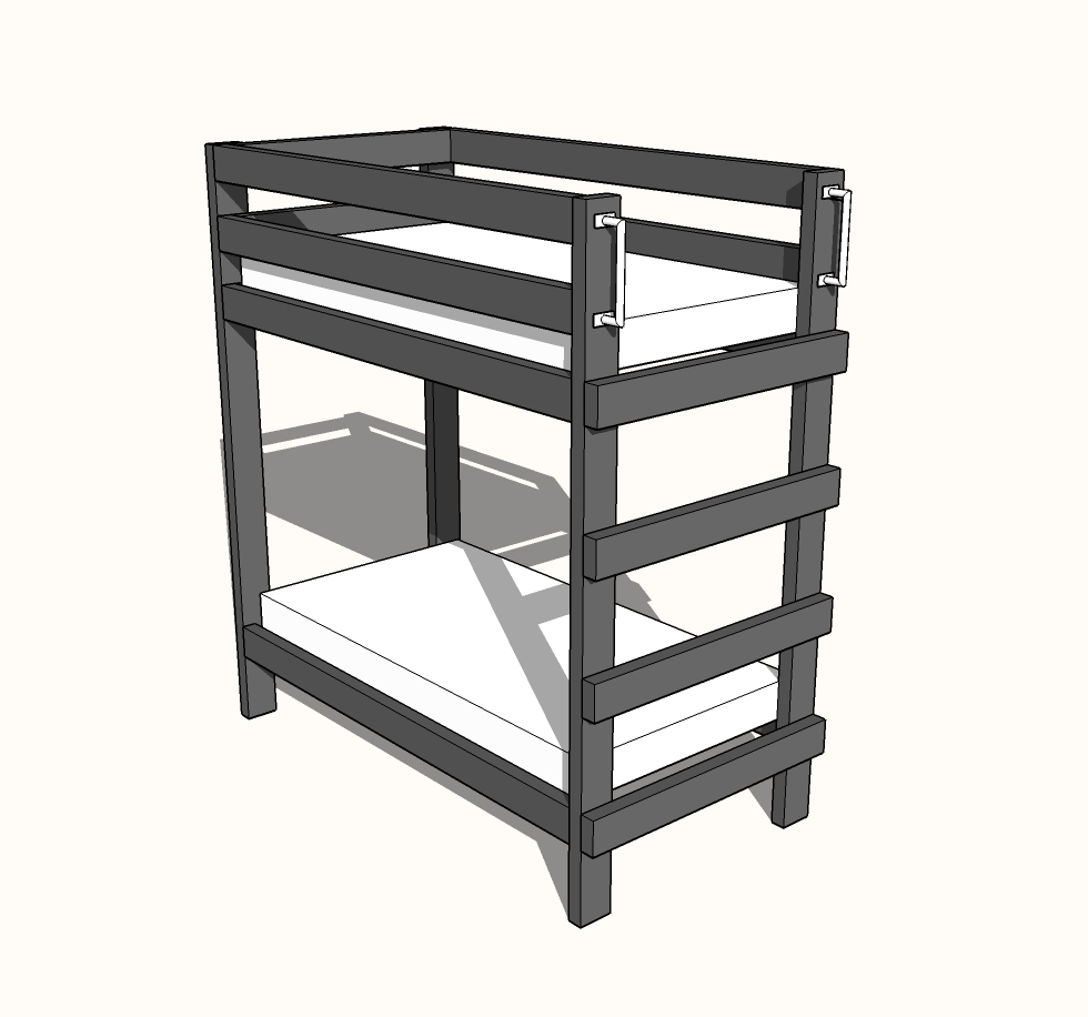 toddler bunk beds diagram of plan