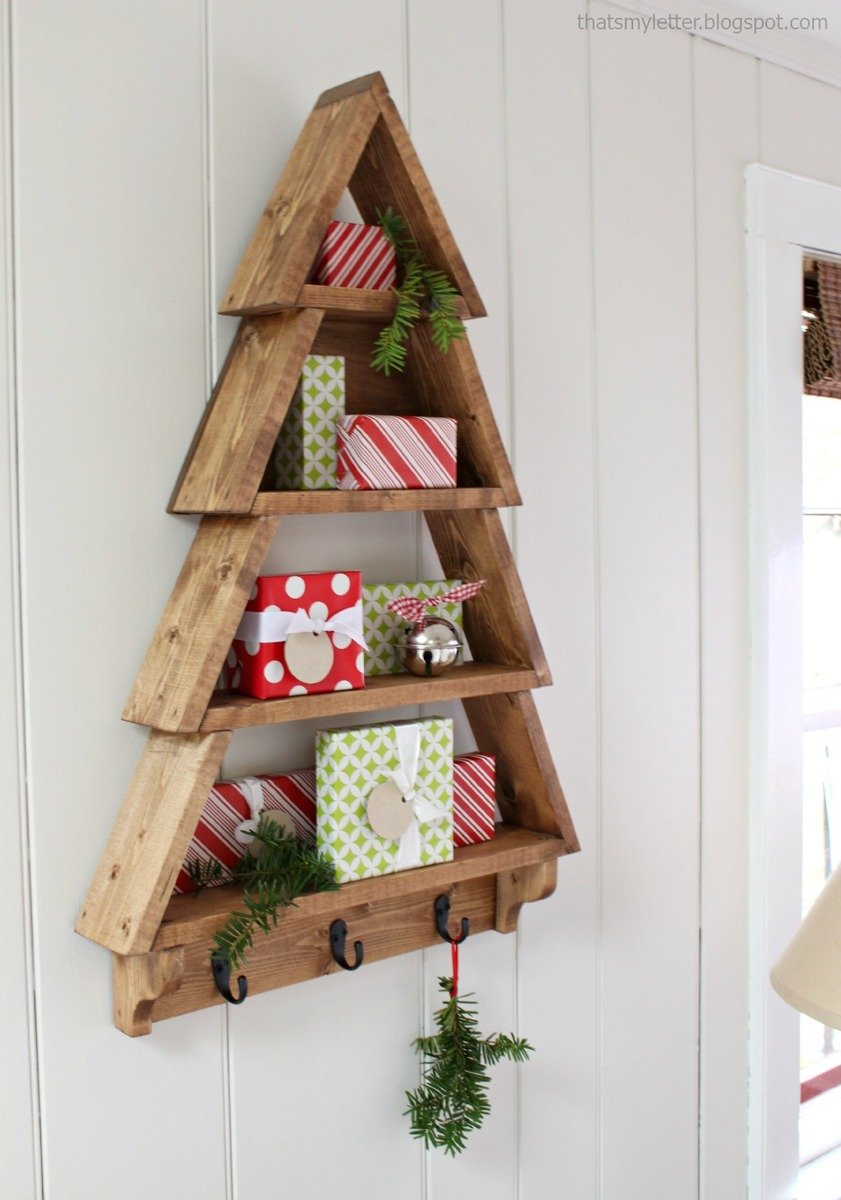 christmas tree shelf