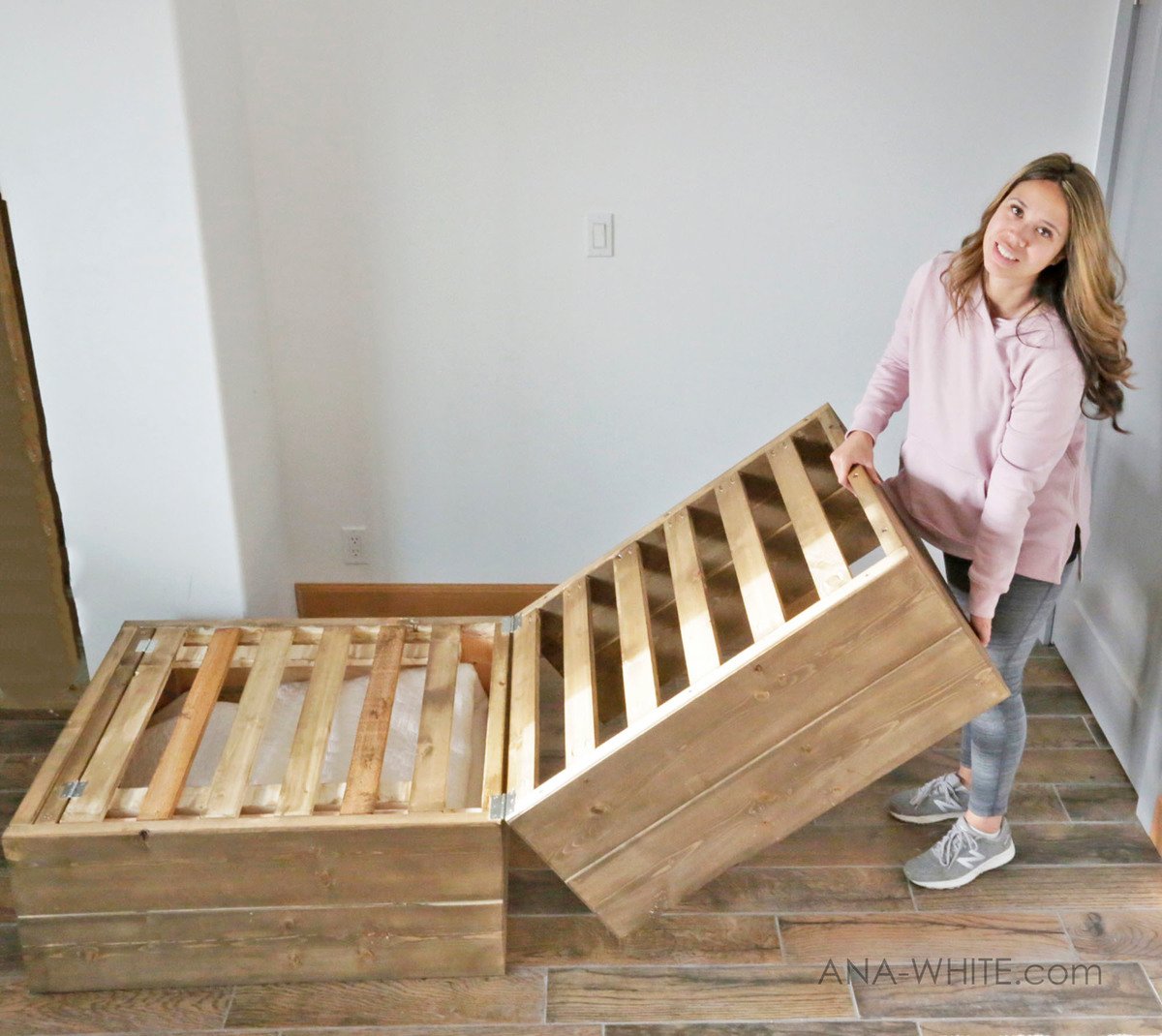 Twin Sleeper Chair Ana White, Diy Collapsible Bed Frame
