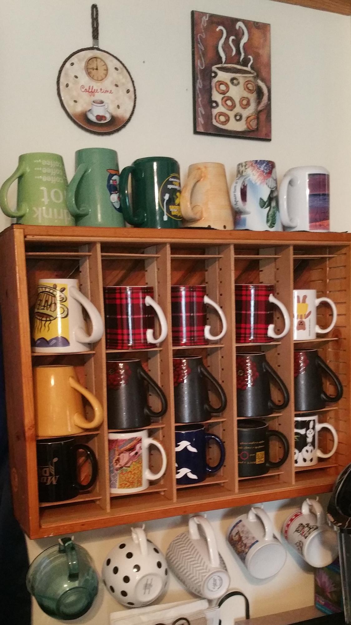 DIY Mug Rack with K-Cup® Storage