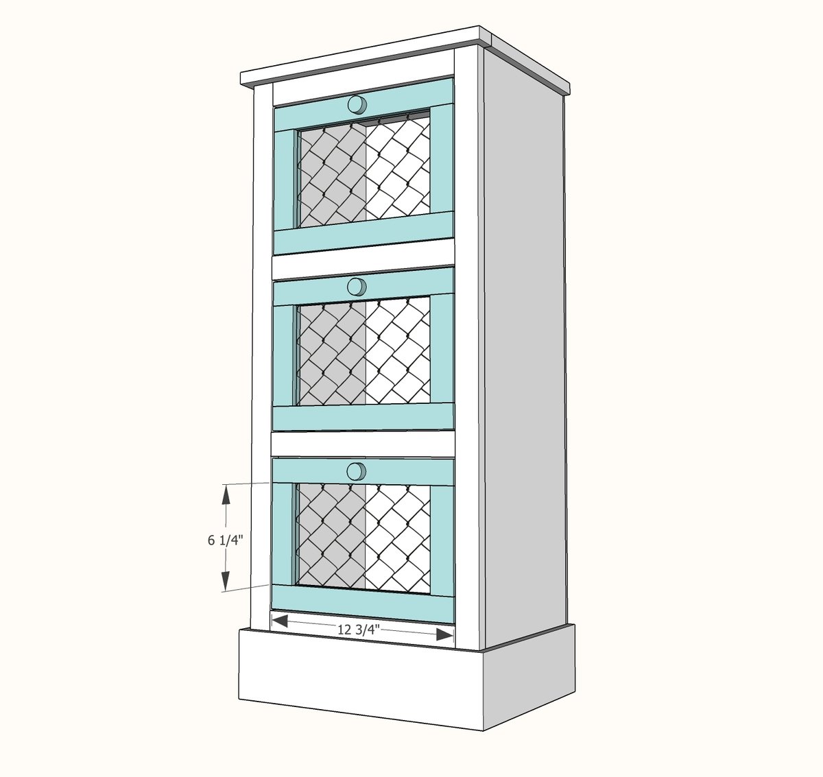 DIY Vegetable Bin Plans (w/Tilt-Out Drawers)